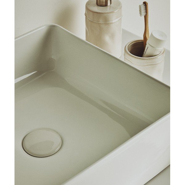 Bílé keramické umyvadlo 36,5x36,5 cm Ovara – Kave Home-image-2