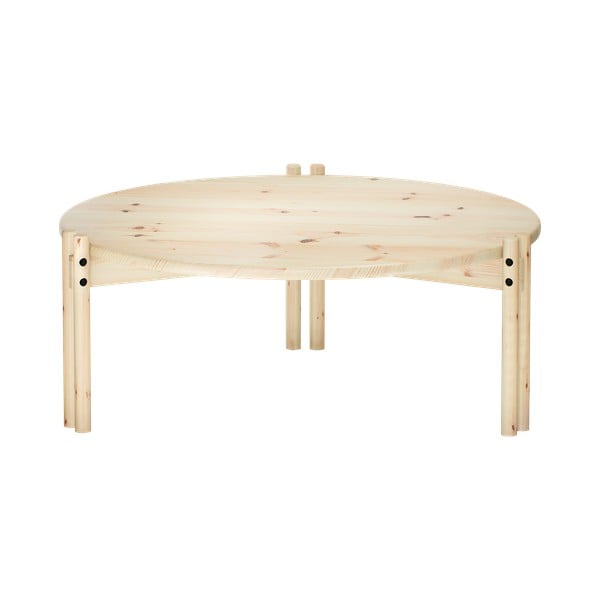 Kulatý konferenční stolek z borovicového dřeva v přírodní barvě ø 80 cm Sticks – Karup Design