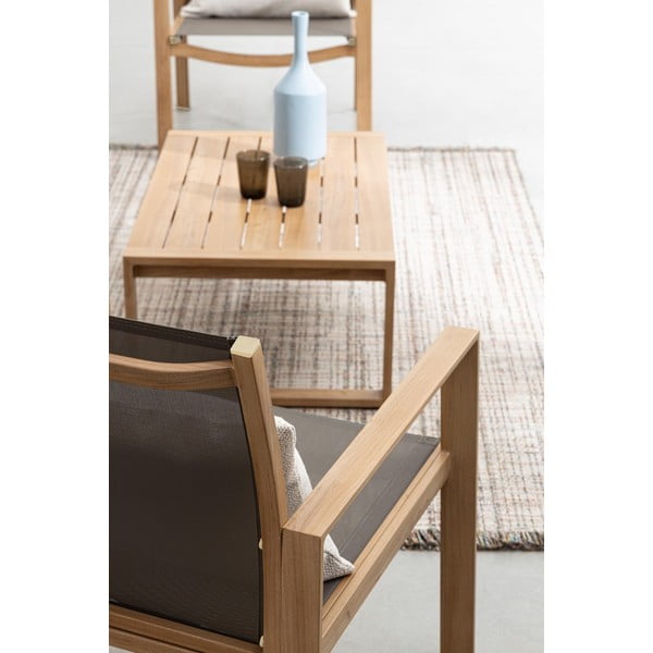 Hliníkový zahradní lounge set v přírodní barvě pro 4 Kallen   – Bizzotto-image-2