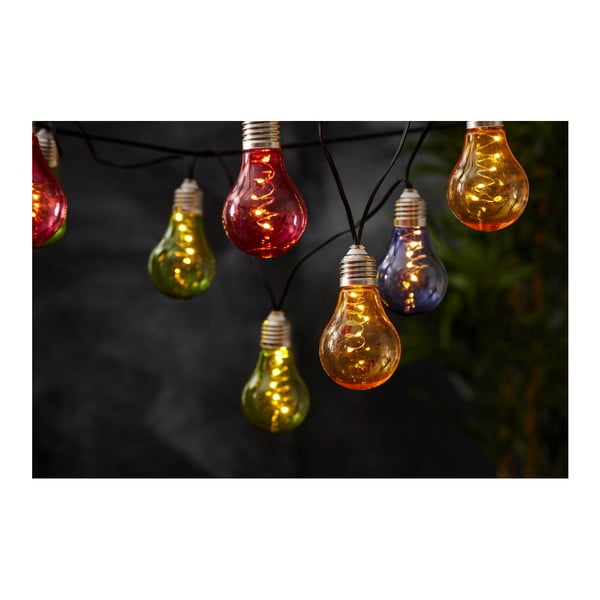Barevný solární světelný LED řetěz vhodný do exteriéru Star Trading Glow, délka 1,9 m-image-2