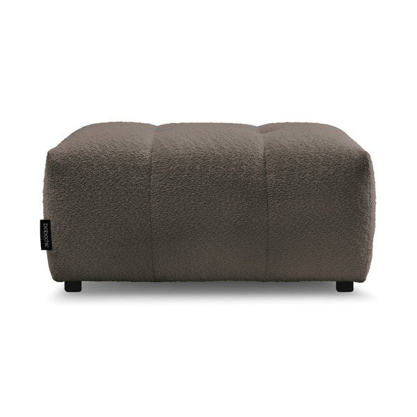 Hnědá podnožka z textilie bouclé Roxelane – Bobochic Paris