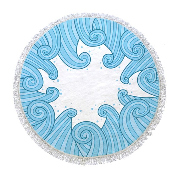 Kruhová osuška Circle Wave, ⌀ 150 cm