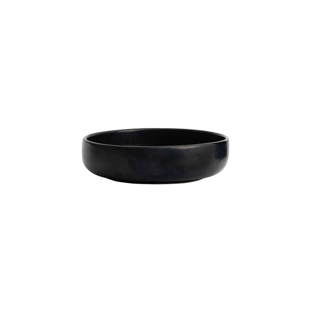 Černá kameninová snídaňová miska ÅOOMI Luna, ø 16 cm