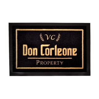 Černá rohožka Hanse Home Don Corleone, 40 x 60 cm