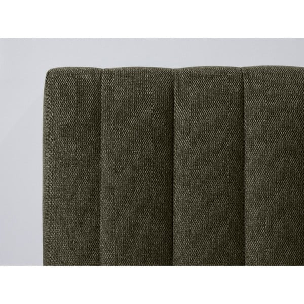 Tmavě zelená/přírodní dvoulůžková postel s roštem 180x200 cm Oceane – Bobochic Paris-image-4