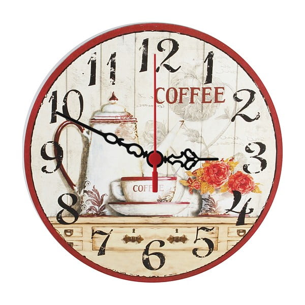 Nástěnné hodiny Coffee Time, 30 cm