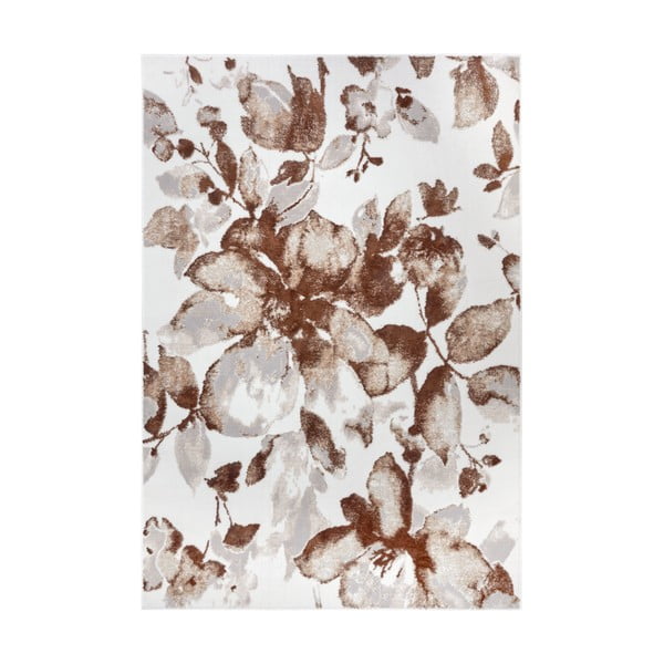 Hnědý koberec 200x280 cm Shine Floral – Hanse Home