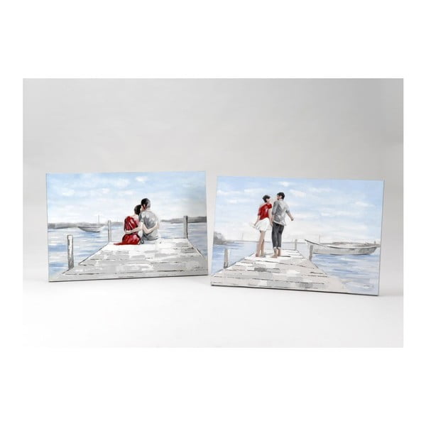 Plátno Lovers on Beach, 90x60  cm (2 ks)