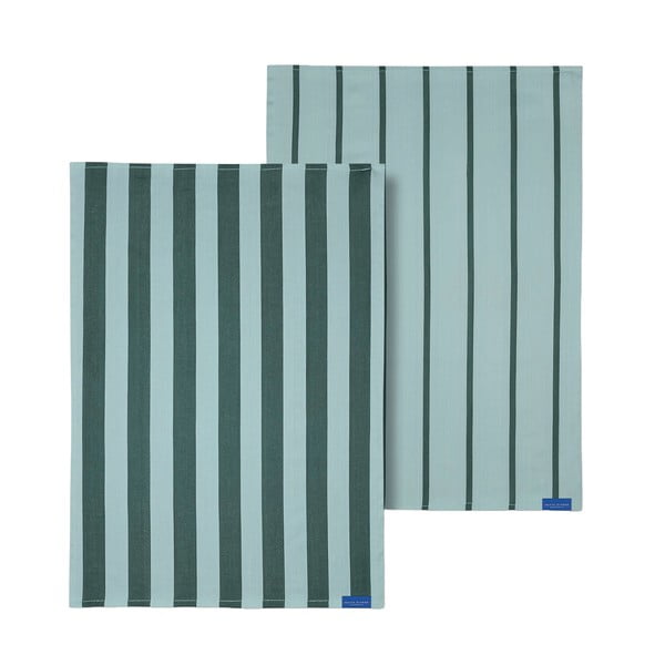 Bavlněné utěrky v sadě 2 ks 50x70 cm Stripes – Mette Ditmer Denmark