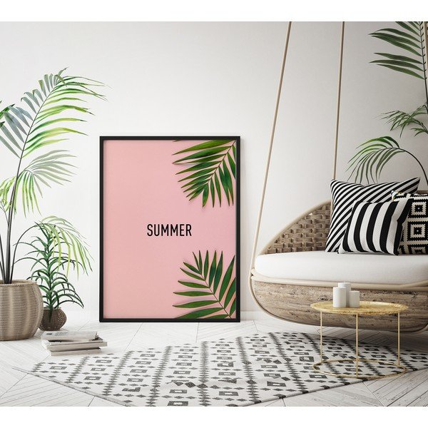 Nástěnný plakát v rámu PINK/SUMMER, 70 x 100 cm-image-2