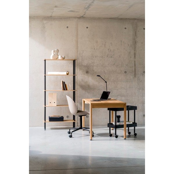 Regál v dekoru dubu v přírodní barvě 80x163x35 cm Teidi – noo.ma-image-1