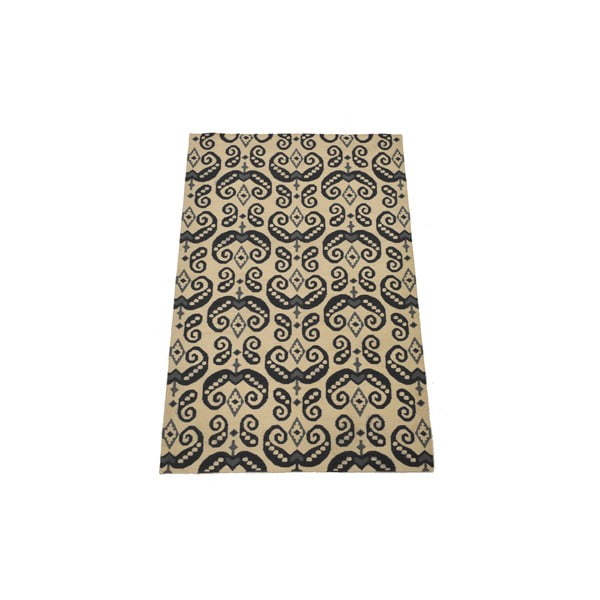 Ručně tkaný koberec Black and White Orient, 150x245 cm