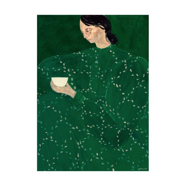 Plakát 30x40 cm Coffee Alone At Place De Clichy – Sofia Lind – The Poster Club