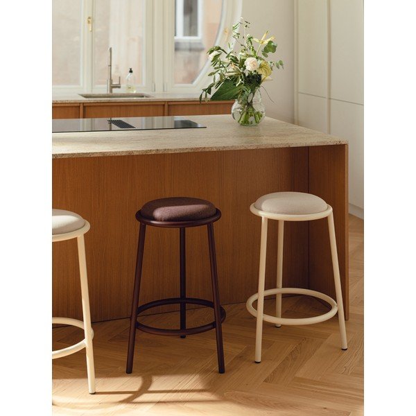 Vínová kovová barová stolička (výška sedáku 68 cm) Hogo – noo.ma-image-2