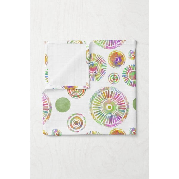 Bílá mušelínová dětská deka 75x100 cm Maya – Mijolnir-image-1