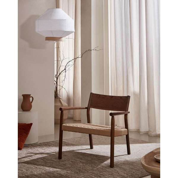 Křeslo s výpletem v přírodní barvě Yalia – Kave Home-image-1