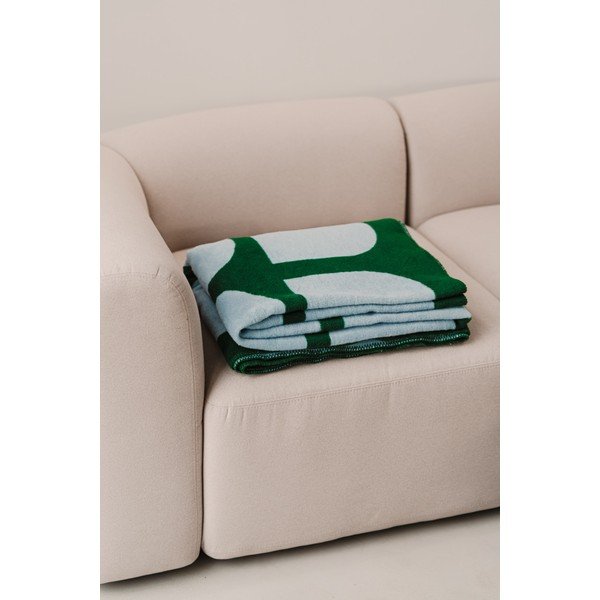 Zelená/modrá deka 150x200 cm Gilli – noo.ma-image-2