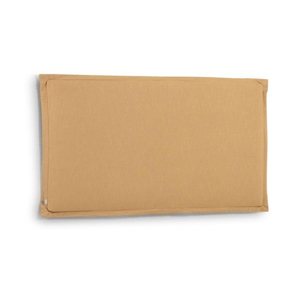 Čalouněné čelo postele v hořčicové barvě 206x106 cm Tanit – Kave Home