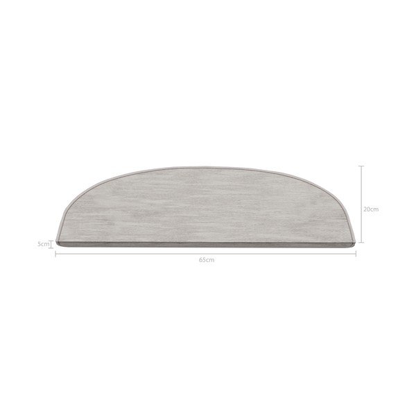 Krémové nášlapy na schody v sadě 16 ks 20x65 cm Desert Sand – Vitaus-image-2