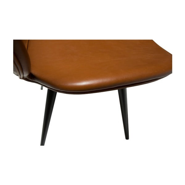 Hnědá koženková židle DAN-FORM Denmark Cloud-image-3