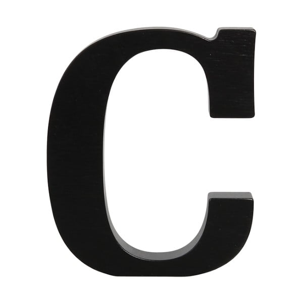Černé dřevěné písmeno Typoland C