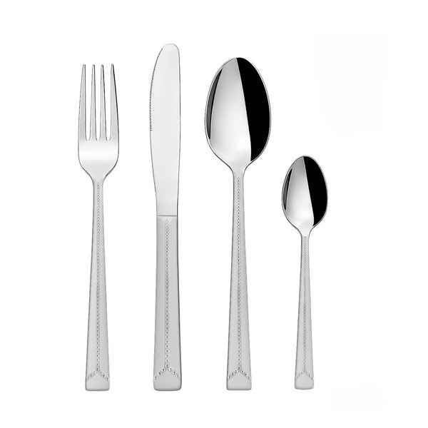 Nerezový příbor 24 ks ve stříbrné barvě Bright – Orion