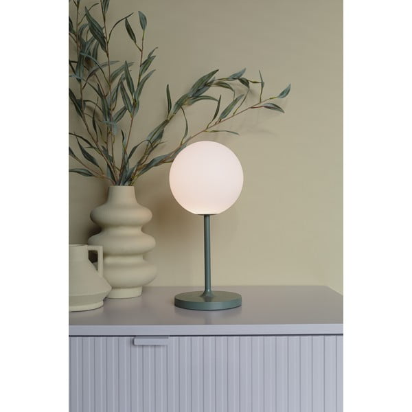 Zelená stmívatelná stolní lampa (výška 33 cm) Hub – White Label-image-3