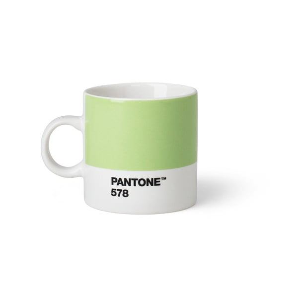 Světle zelený hrnek Pantone Espresso, 120 ml