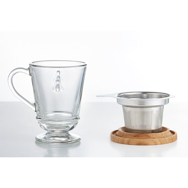 Skleněný hrnek se sítkem 270 ml Abeille – La Rochére-image-4