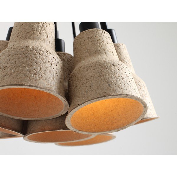 Béžové závěsné svítidlo ø 32 cm Celulo – CustomForm-image-4