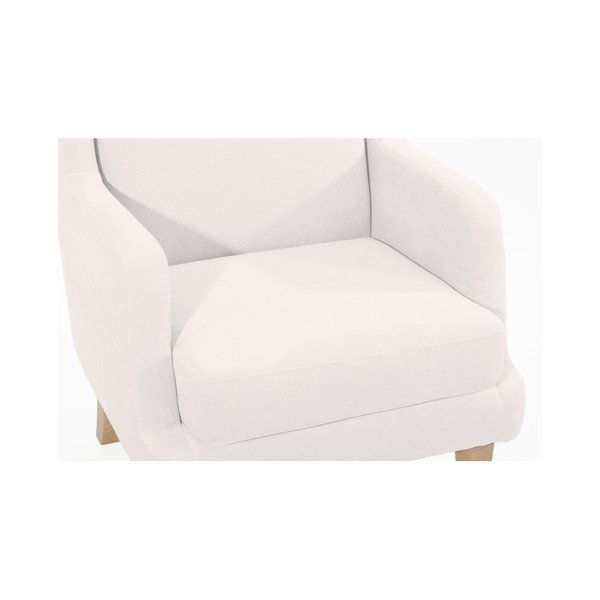 Krémové křeslo ušák Max Winzer Bennet Suede-image-2