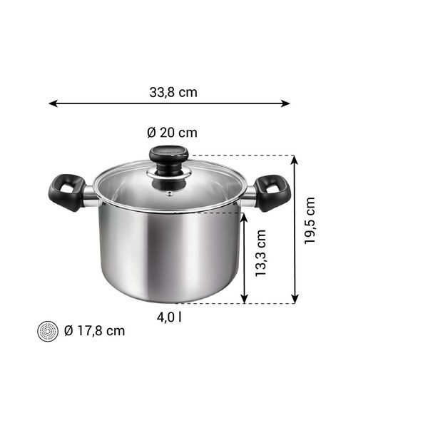 Nerezový hrnec s pokličkou na indukci 4 l Brava – Tescoma-image-3