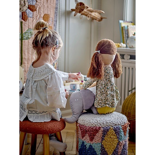 Dětský puf z textilie bouclé Miaki – Bloomingville Mini-image-4