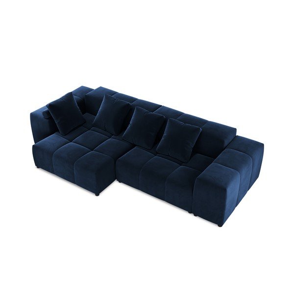 Modrá sametová rohová pohovka (variabilní) Rome Velvet - Cosmopolitan Design-image-3