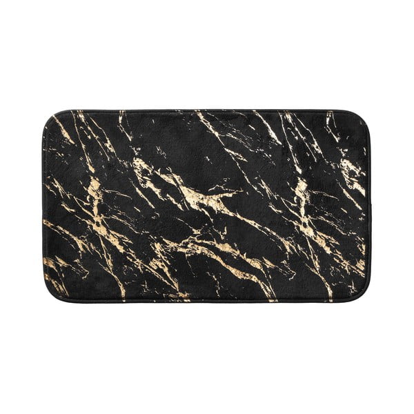 Černá/ve zlaté barvě koupelnová předložka 45x75 cm Aquamarbre – douceur d'intérieur