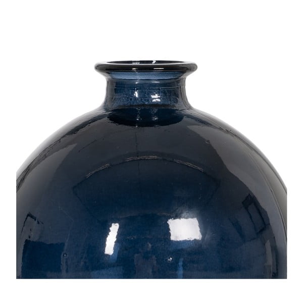Tmavě modrá ručně vyrobená váza (výška 18 cm) – Ixia-image-2