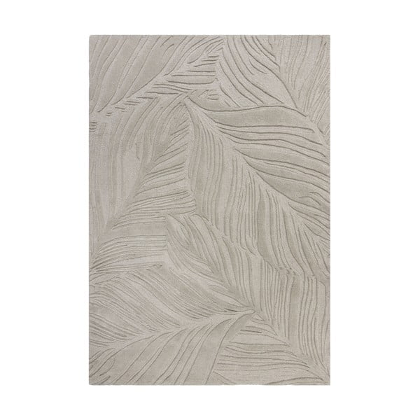 Světle šedý vlněný koberec 200x290 cm Lino Leaf – Flair Rugs