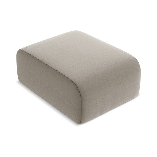 Světle hnědá sametová podnožka Lani – Makamii-image-1