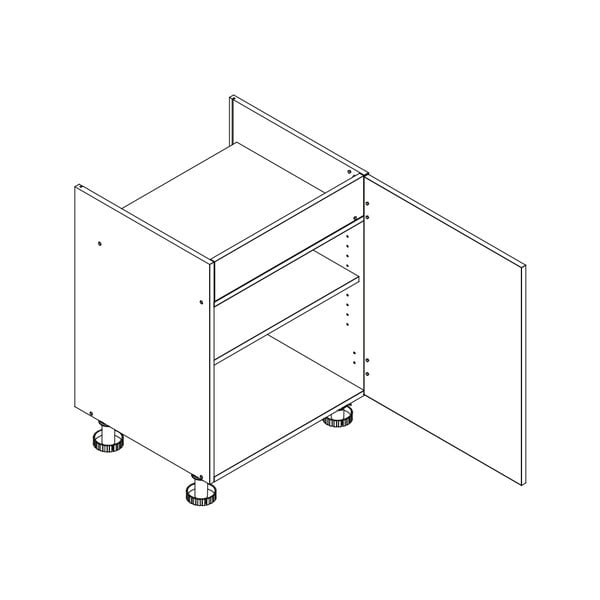 Dolní kuchyňská skříňka pod varnou desku (šířka 60 cm) Brodie – STOLKAR-image-2