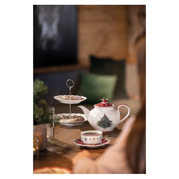 Bílý porcelánový hrnek s vánočním motivem Villeroy & Boch-image-1