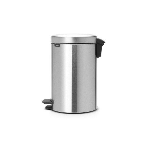 Nášlapný ocelový odpadkový koš v matně stříbrné barvě 12 l NewIcon – Brabantia-image-1