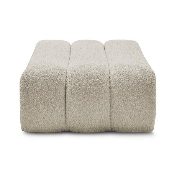 Béžová podnožka z textilie bouclé Azra – Bobochic Paris-image-4