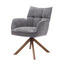Šedá čalouněná jídelní křesla v sadě 2 ks Marilla – Unique Furniture