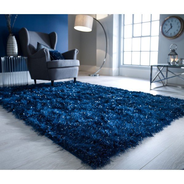 Modrý koberec Flair Rugs Dazzle, 60 x 110 cm-image-4