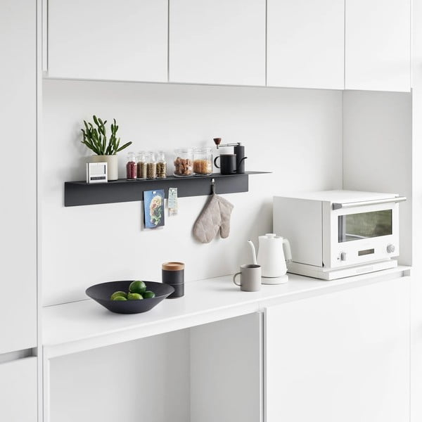 Černá kovová police 90 cm – YAMAZAKI-image-4