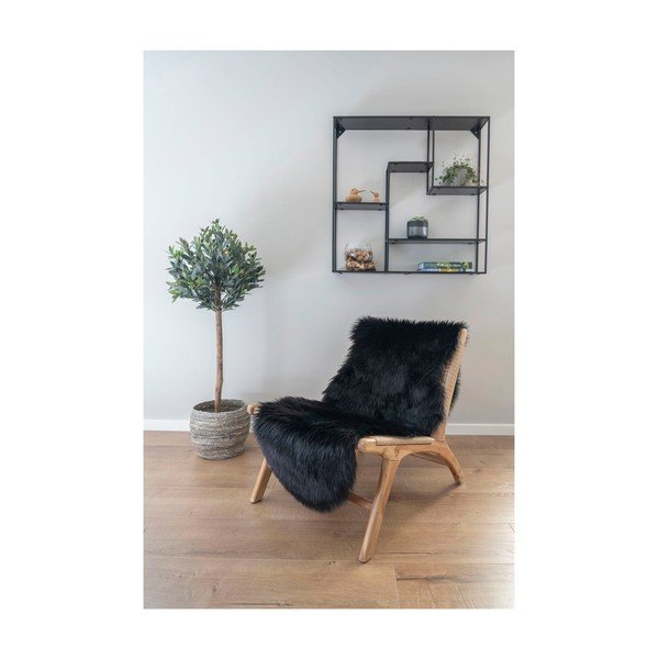 Černý syntetický běhoun 60x180 cm – House Nordic-image-1