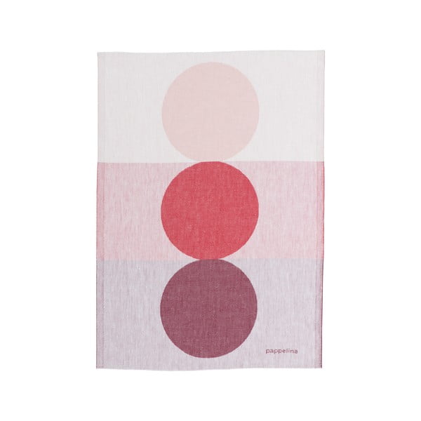 Utěrka s příměsí lnu 46x66 cm Otto Red – Pappelina