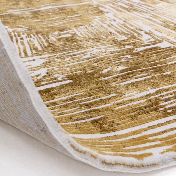 Koberec ve zlaté barvě 120x170 cm Kuza Lines Gold – Asiatic Carpets-image-4