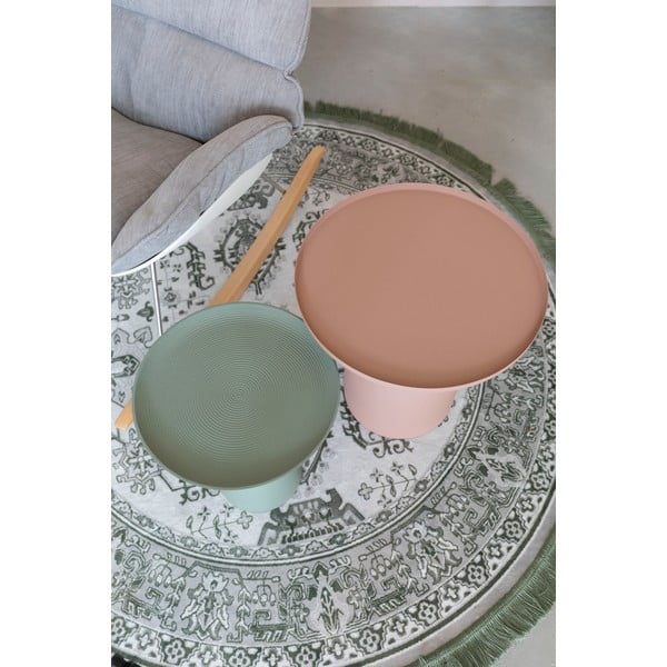 Kovový kulatý odkládací stolek ø 39,5 cm Ringar – White Label-image-2