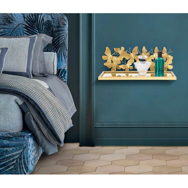 Noční stolek ve zlaté barvě Butterfly – Mauro Ferretti-image-1